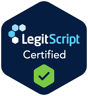 LegitScript seal displayed by River City Recovery