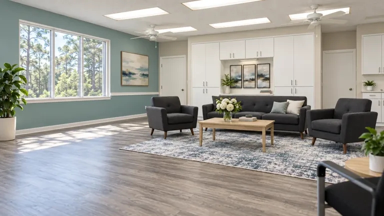 Illustrative treatment setting for Evening Intensive Outpatient Program (IOP) Addiction Treatment Illustrative treatment setting for Evening Intensive Outpatient Program (IOP) Addiction Treatment