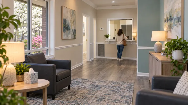 Illustrative treatment setting for Evening Intensive Outpatient Program (IOP) Addiction Treatment Illustrative treatment setting for Evening Intensive Outpatient Program (IOP) Addiction Treatment