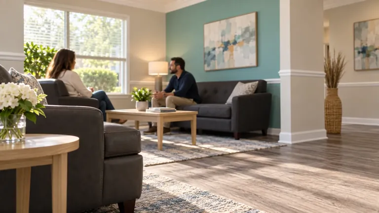 Illustrative treatment setting for Evening Intensive Outpatient Program (IOP) Addiction Treatment Illustrative treatment setting for Evening Intensive Outpatient Program (IOP) Addiction Treatment