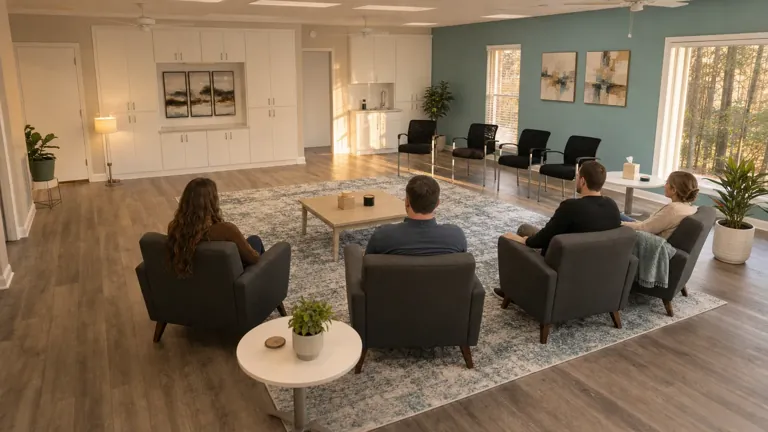 Illustrative treatment setting for Evening Intensive Outpatient Program (IOP) Addiction Treatment