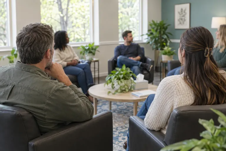 Illustrative community scene for Partial Hospitalization Program (PHP) for Opioids Concerns in Georgia, image 3