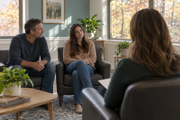 Illustrative community scene for PHP Assessment and Fit for Co-Occurring Mental Health and Substance Use Concerns in Georgia, image 3