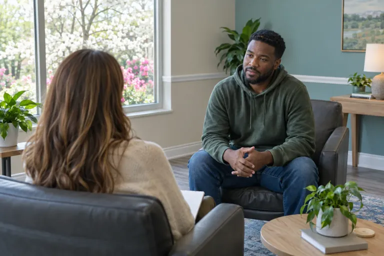Illustrative community scene for Intensive Outpatient Program (IOP) Addiction Treatment near Winder, GA, image 2 Illustrative community scene for Intensive Outpatient Program (IOP) Addiction Treatment near Winder, GA, image 2