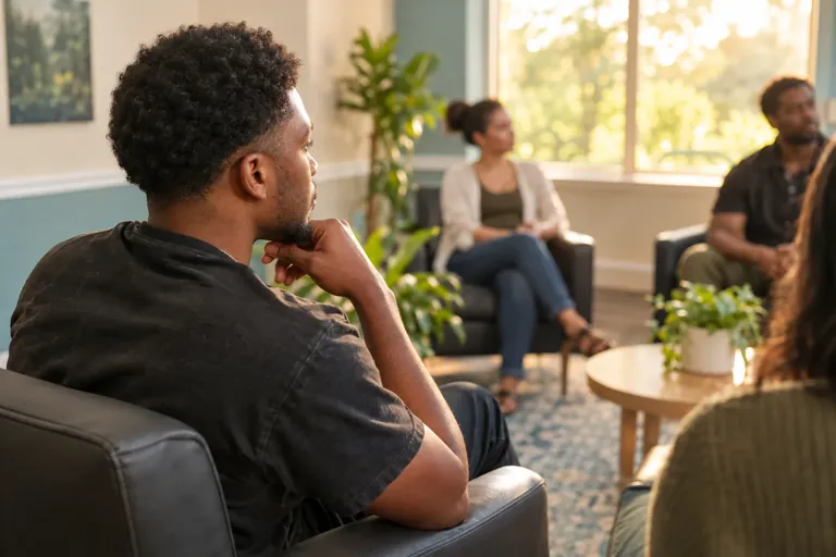 Illustrative community scene for Intensive Outpatient Program (IOP) for Polysubstance Use Concerns in Georgia, image 2