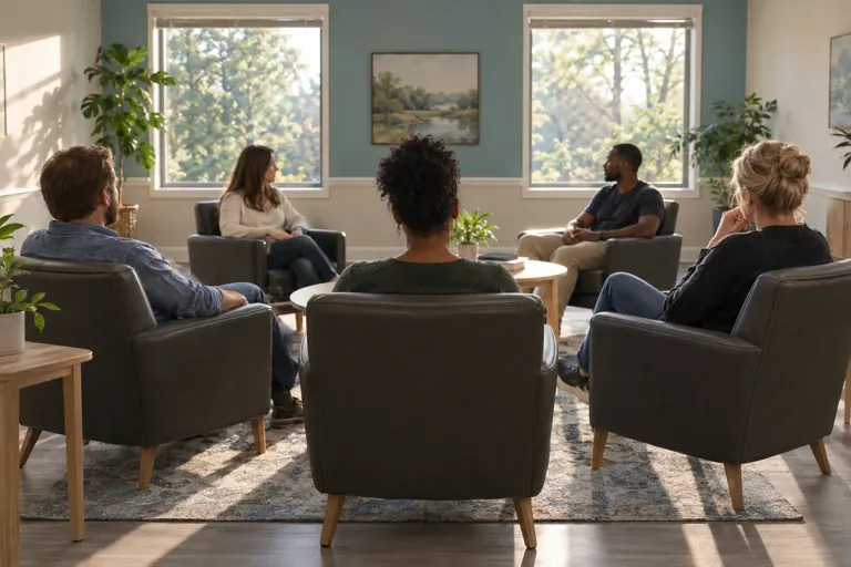Illustrative community scene for Intensive Outpatient Program (IOP) for Methamphetamine Concerns in Georgia, image 2