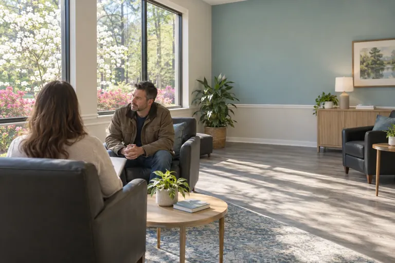 Illustrative community scene for Benzodiazepine Addiction Treatment Illustrative community scene for Benzodiazepine Addiction Treatment