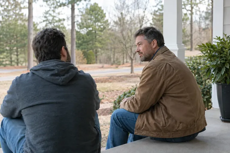Illustrative community scene for Fentanyl Addiction Treatment near Carroll County, GA, image 2 Illustrative community scene for Fentanyl Addiction Treatment near Carroll County, GA, image 2