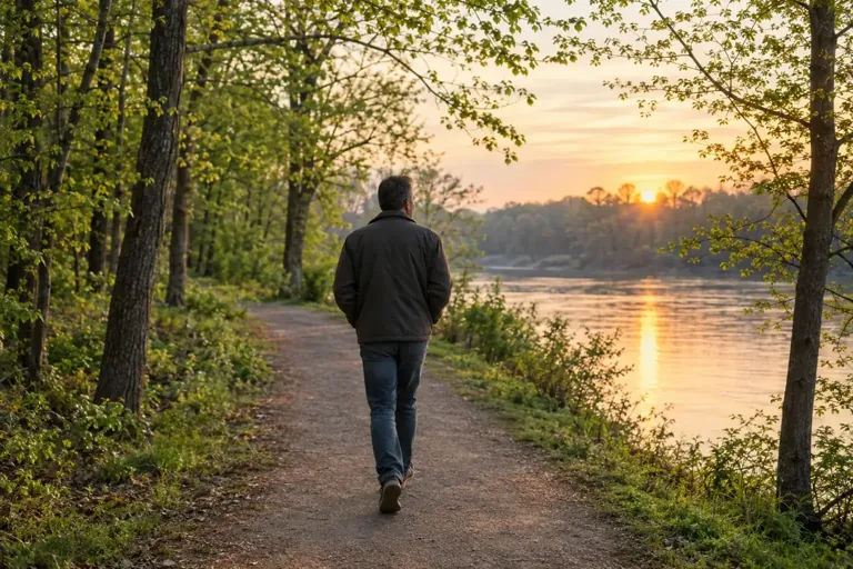 Illustrative community scene for Evening Intensive Outpatient Program (IOP): Step-Up and Step-Down