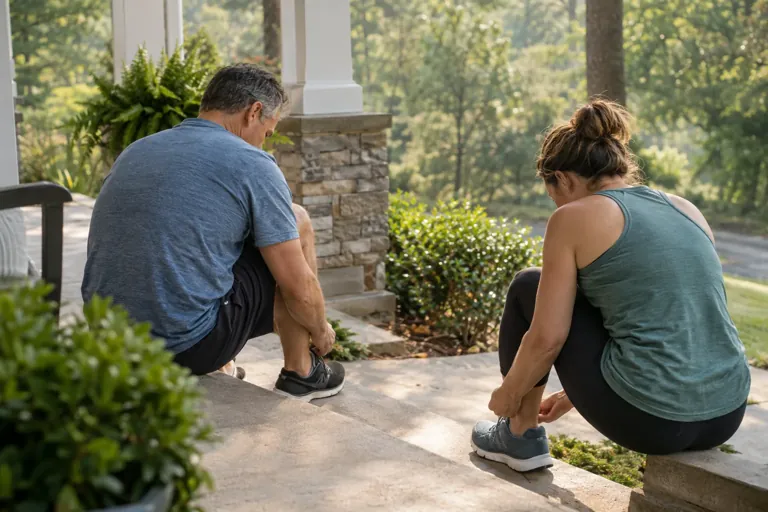 Illustrative community scene for PTSD and Substance Use Support Illustrative community scene for PTSD and Substance Use Support