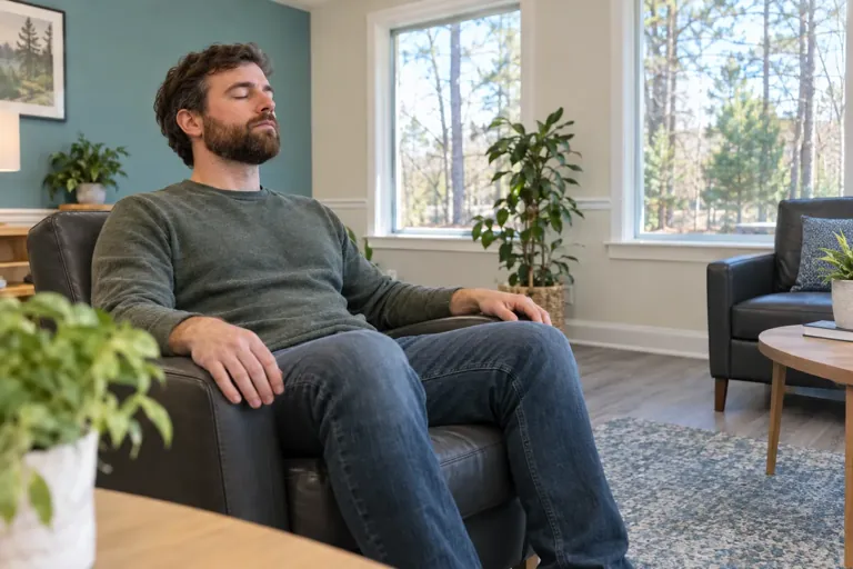 Illustrative community scene for Intensive Outpatient Program (IOP) Support When Anger Management Is Present