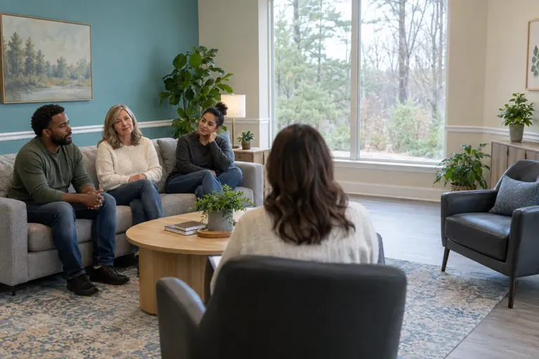 Illustrative community scene for Partial Hospitalization Program (PHP) Addiction Treatment near Smyrna, GA, image 5