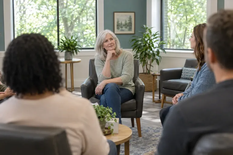 Illustrative community scene for Evening Intensive Outpatient Program (IOP) Addiction Treatment near Duluth, GA, image 5 Illustrative community scene for Evening Intensive Outpatient Program (IOP) Addiction Treatment near Duluth, GA, image 5