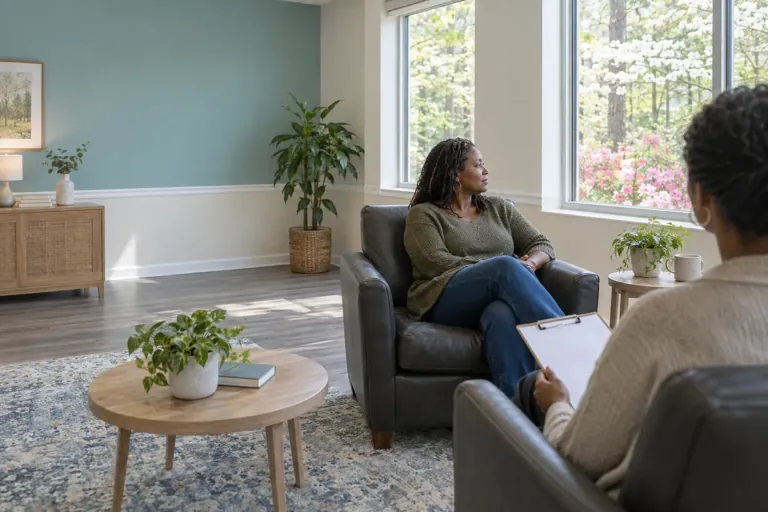 Illustrative community scene for Intensive Outpatient Program (IOP) for Oxycodone Concerns in Georgia, image 6