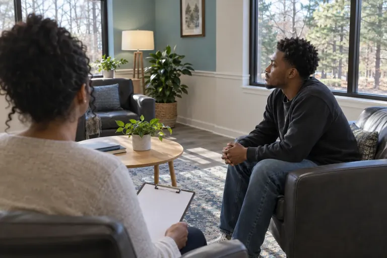 Illustrative community scene for Prescription Opioid Addiction Treatment Illustrative community scene for Prescription Opioid Addiction Treatment