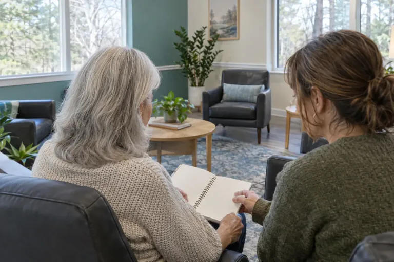 Illustrative community scene for Partial Hospitalization Program (PHP) Addiction Treatment Illustrative community scene for Partial Hospitalization Program (PHP) Addiction Treatment
