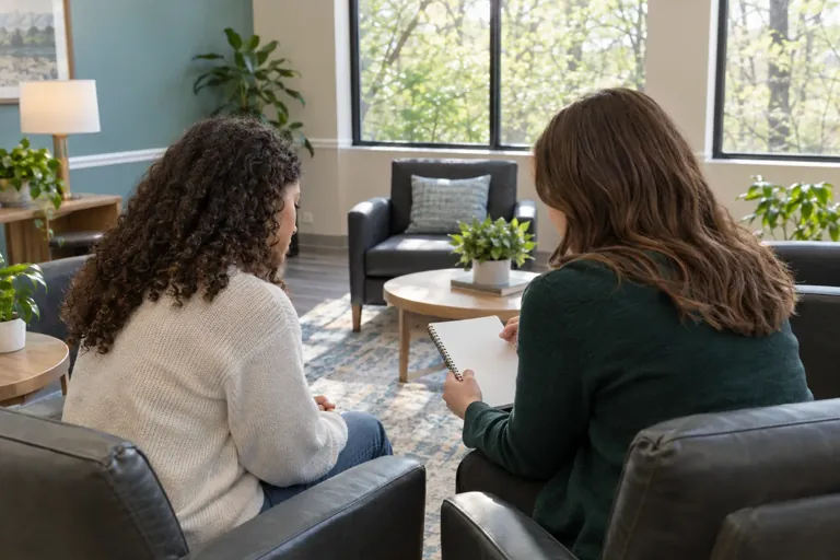 Illustrative community scene for Opioid Addiction Treatment Illustrative community scene for Opioid Addiction Treatment