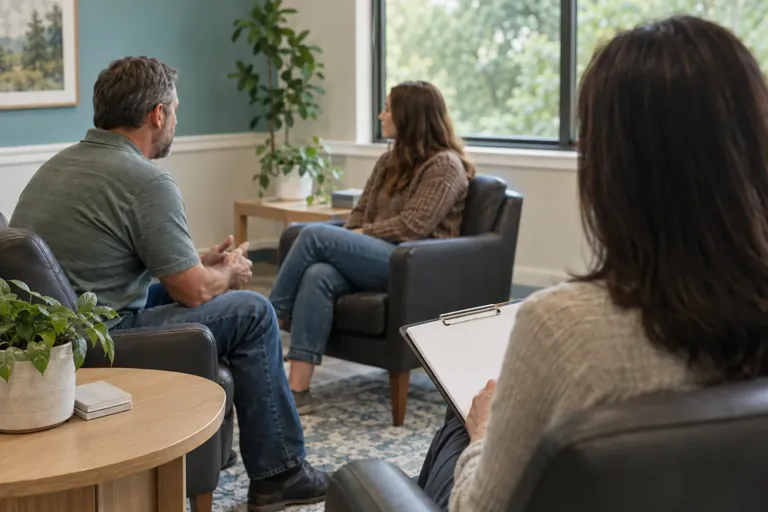 Illustrative community scene for Benzodiazepine Addiction Treatment Illustrative community scene for Benzodiazepine Addiction Treatment