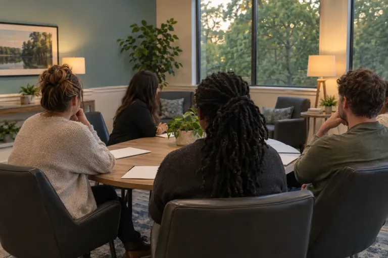 Illustrative community scene for Intensive Outpatient Program (IOP) Addiction Treatment near Warner Robins, GA, image 5 Illustrative community scene for Intensive Outpatient Program (IOP) Addiction Treatment near Warner Robins, GA, image 5