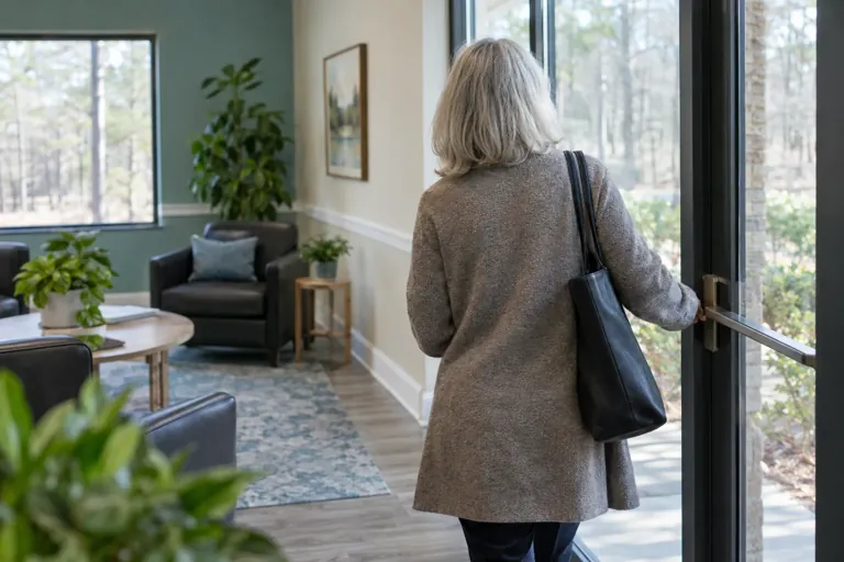 Illustrative community scene for Cannabis Addiction Treatment Illustrative community scene for Cannabis Addiction Treatment