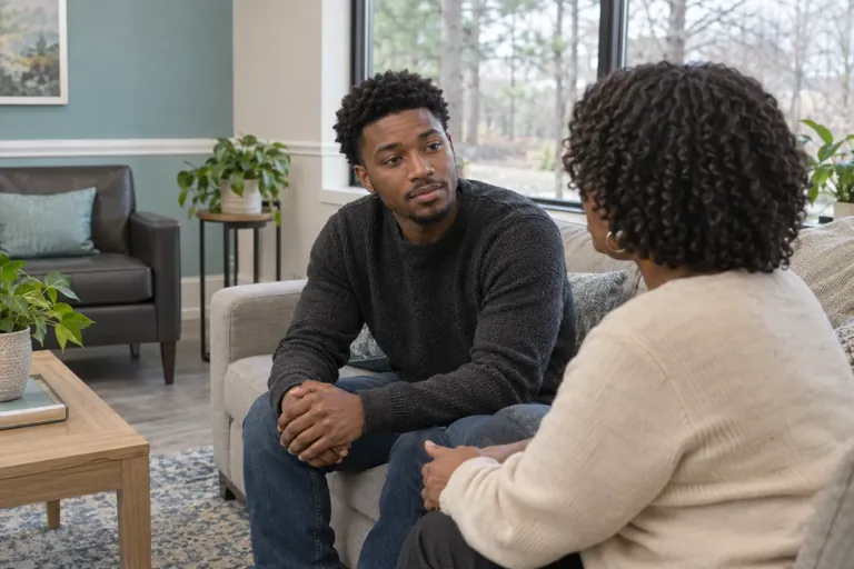 Illustrative community scene for Individual Therapy: What to Expect