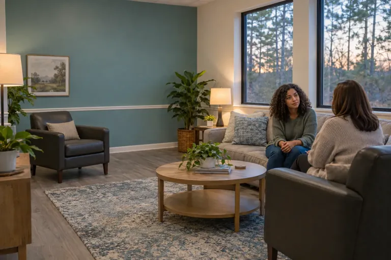 Illustrative community scene for Insurance Basics for Outpatient Care: When to Call Illustrative community scene for Insurance Basics for Outpatient Care: When to Call