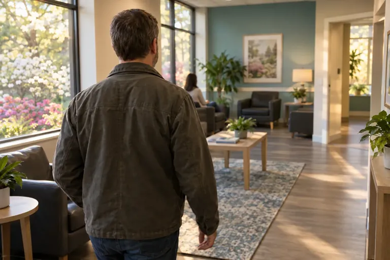 Illustrative community scene for Intensive Outpatient Program (IOP) Addiction Treatment Illustrative community scene for Intensive Outpatient Program (IOP) Addiction Treatment