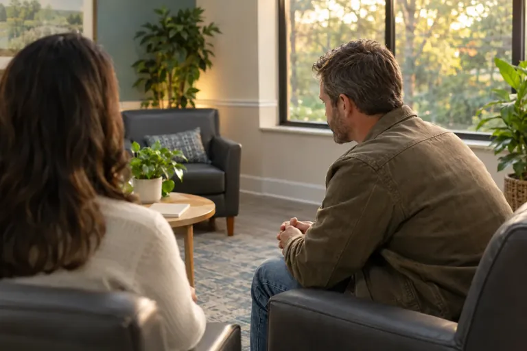 Illustrative community scene for Methamphetamine Addiction Treatment Illustrative community scene for Methamphetamine Addiction Treatment