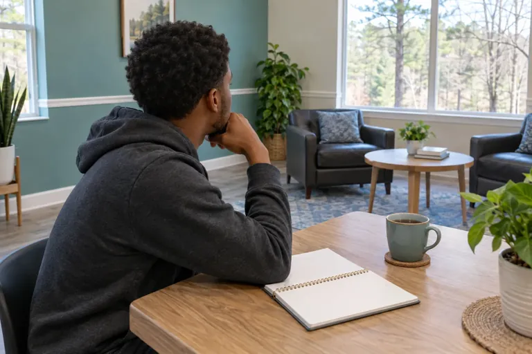 Illustrative community scene for What Is an Intensive Outpatient Program (IOP)?